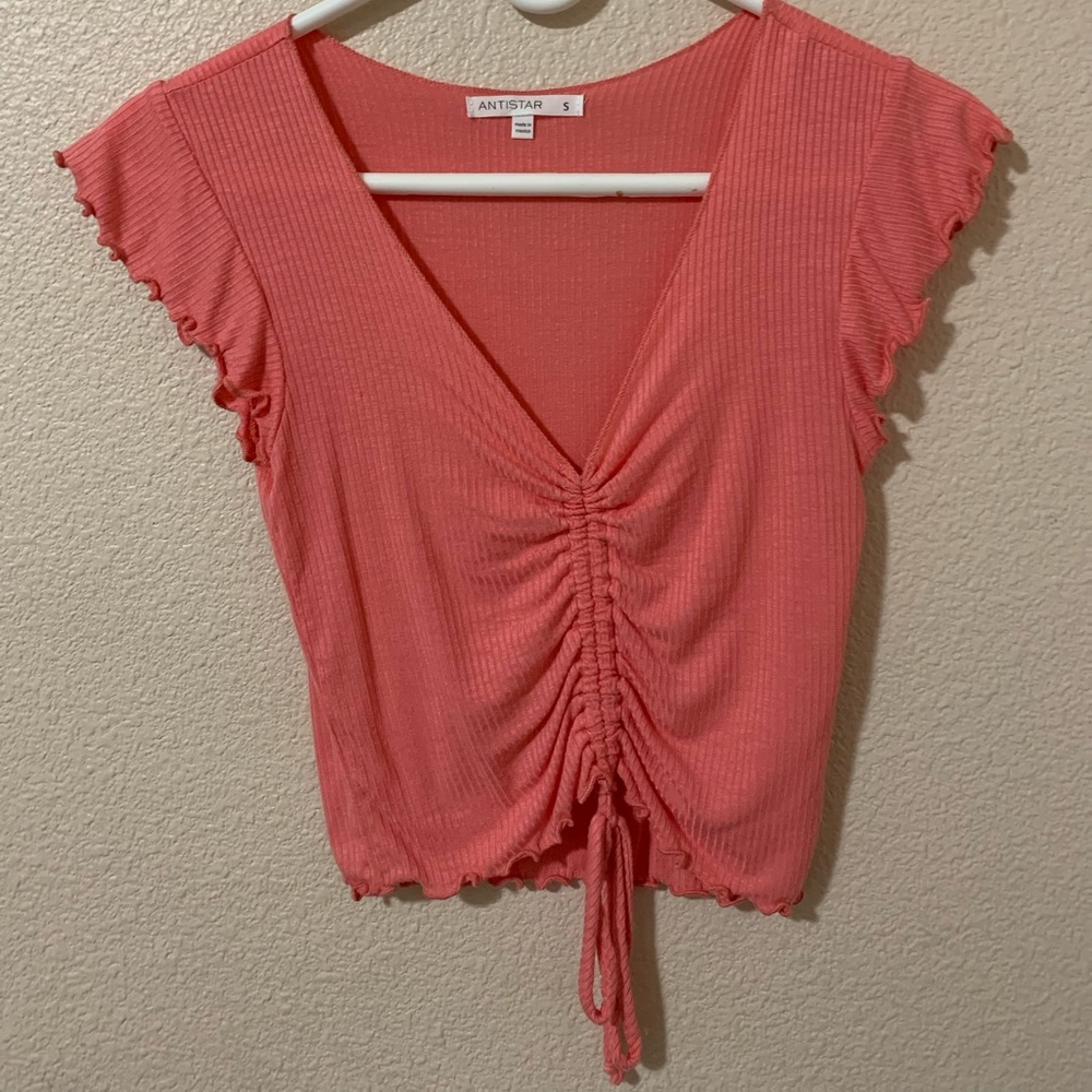 Pink crop top Size:Small
